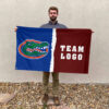 Gators vs Custom Team House Divided Flag, Personalized NCAA Flag 2 Gators vs Custom Team House Divided Flag, Personalized NCAA Flag