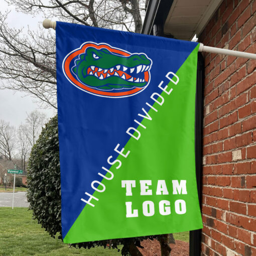 Gators vs Custom Team House Divided Flag, Personalized Split Flag Gators vs Custom Team House Divided Flag, Personalized Split Flag