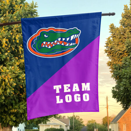 Gators vs Custom Team House Divided Flag, Personalized Team Flag