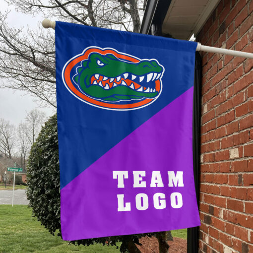 Gators vs Custom Team House Divided Flag, Personalized Team Flag Gators vs Custom Team House Divided Flag, Personalized Team Flag