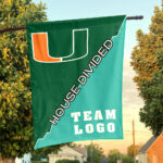 Hurricanes vs Custom Team House Divided Flag, College Custom Flag