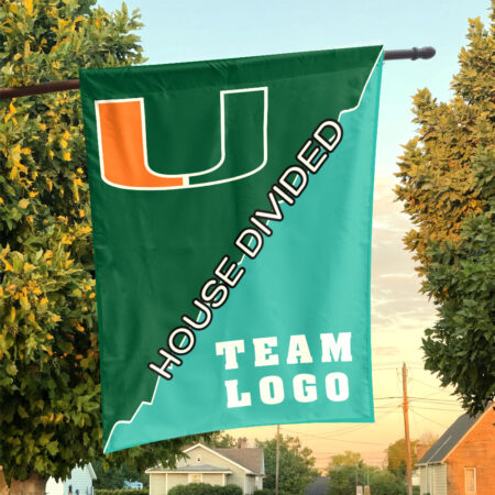 Hurricanes vs Custom Team House Divided Flag, College Custom Flag