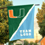 Hurricanes vs Custom Team House Divided Flag, Custom College Flag