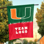 Hurricanes vs Custom Team House Divided Flag, Custom House Flag
