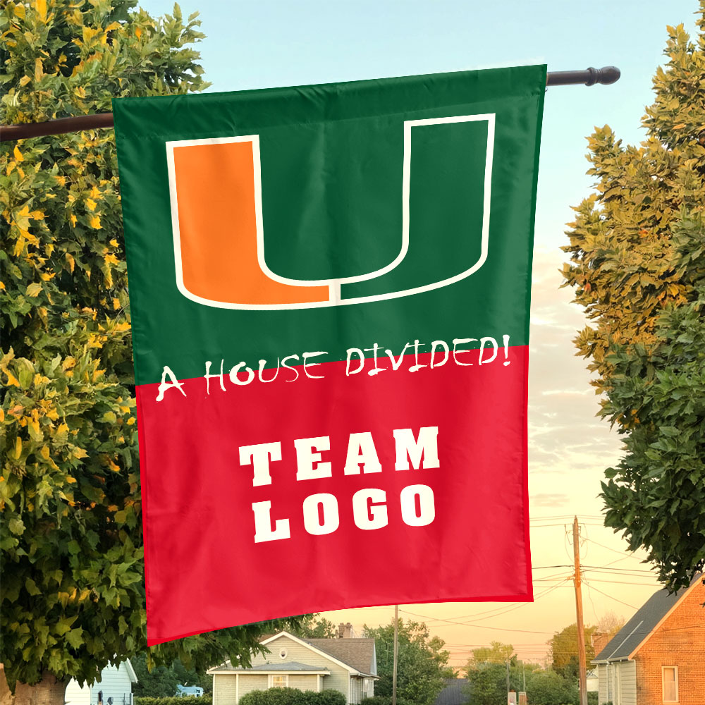 Hurricanes vs Custom Team House Divided Flag, Custom House Flag Hurricanes vs Custom Team House Divided Flag, Custom House Flag