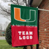 Hurricanes vs Custom Team House Divided Flag, Custom House Flag 1 Hurricanes vs Custom Team House Divided Flag, Custom House Flag
