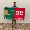 Hurricanes vs Custom Team House Divided Flag, Custom House Flag 2 Hurricanes vs Custom Team House Divided Flag, Custom House Flag