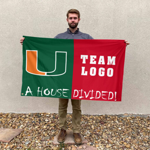 Hurricanes vs Custom Team House Divided Flag, Custom House Flag Hurricanes vs Custom Team House Divided Flag, Custom House Flag