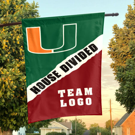 Hurricanes vs Custom Team House Divided Flag, Custom Rivalry Flag