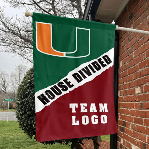 Hurricanes vs Custom Team House Divided Flag, Custom Rivalry Flag