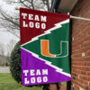Hurricanes vs Custom Team House Divided Flag, Custom Spirit Flag