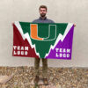 Hurricanes vs Custom Team House Divided Flag, Custom Spirit Flag