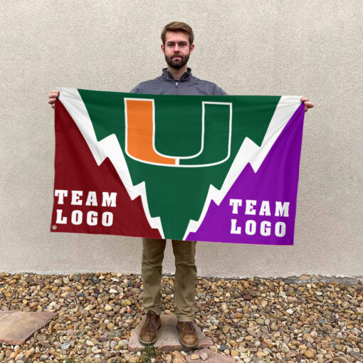 Hurricanes vs Custom Team House Divided Flag, Custom Spirit Flag