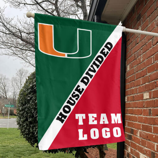 Hurricanes vs Custom Team House Divided Flag, Custom Split Flag Hurricanes vs Custom Team House Divided Flag, Custom Split Flag