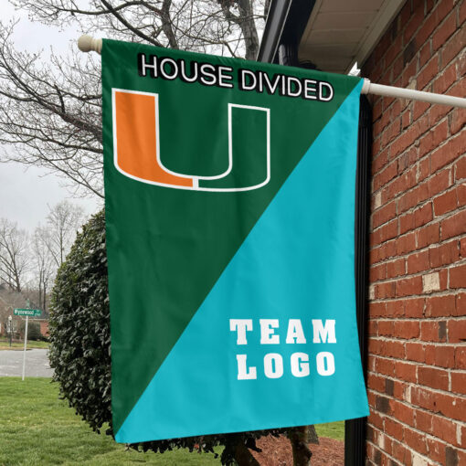 Hurricanes vs Custom Team House Divided Flag, Custom Team Flag
