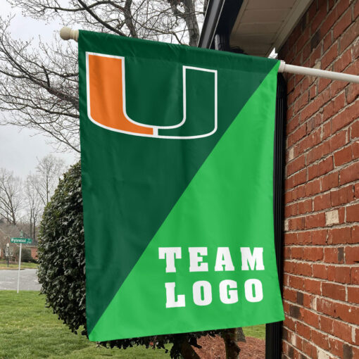 Hurricanes vs Custom Team House Divided Flag, Personalized College Flag