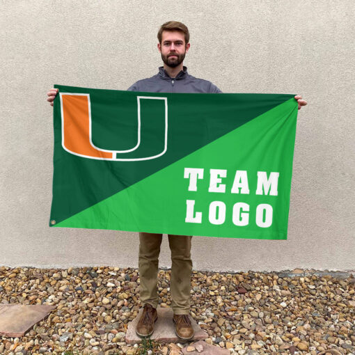 Hurricanes vs Custom Team House Divided Flag, Personalized College Flag