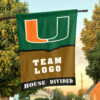 Hurricanes vs Custom Team House Divided Flag, Personalized House Flag