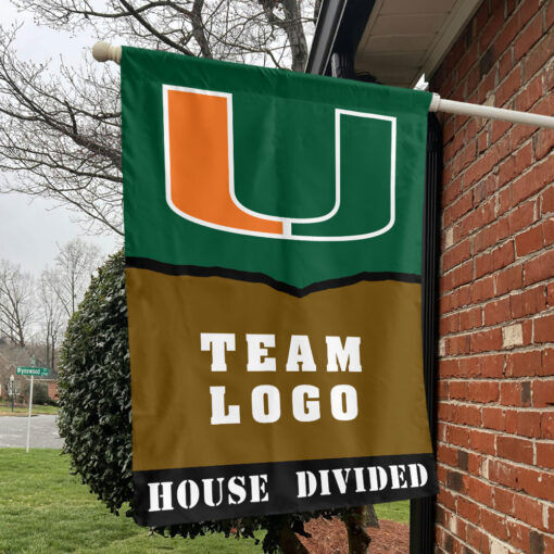 Hurricanes vs Custom Team House Divided Flag, Personalized House Flag Hurricanes vs Custom Team House Divided Flag, Personalized House Flag