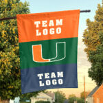 Hurricanes vs Custom Team House Divided Flag, Personalized Spirit Flag