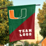 Hurricanes vs Custom Team House Divided Flag, Personalized Team Flag