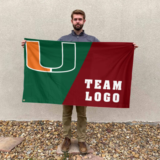 Hurricanes vs Custom Team House Divided Flag, Personalized Team Flag Hurricanes vs Custom Team House Divided Flag, Personalized Team Flag