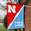 Huskers vs Custom Team House Divided Flag, Custom College Flag
