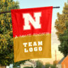 Huskers vs Custom Team House Divided Flag, Custom House Flag