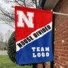Huskers vs Custom Team House Divided Flag, Custom Rivalry Flag