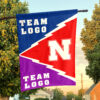 Huskers vs Custom Team House Divided Flag, Custom Spirit Flag