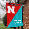 Huskers vs Custom Team House Divided Flag, Custom Team Flag