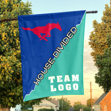 Mustangs vs Custom Team House Divided Flag, College Custom Flag