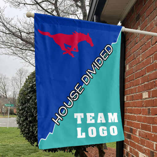 Mustangs vs Custom Team House Divided Flag, College Custom Flag