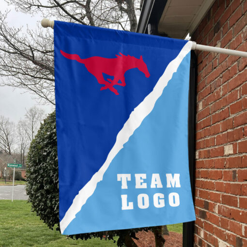 Mustangs vs Custom Team House Divided Flag, Custom College Flag