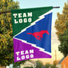 Mustangs vs Custom Team House Divided Flag, Custom Spirit Flag