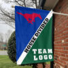 Mustangs vs Custom Team House Divided Flag, Custom Split Flag
