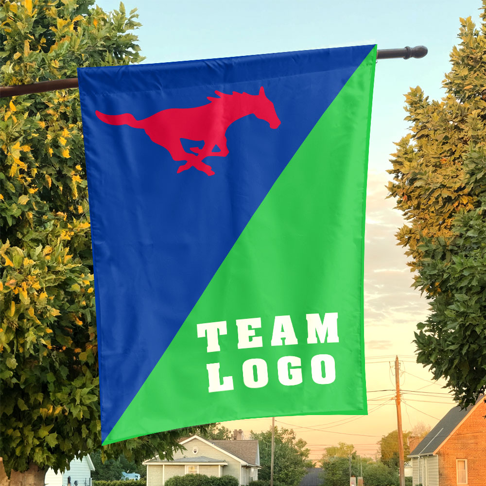 Mustangs vs Custom Team House Divided Flag, Personalized College Flag Mustangs vs Custom Team House Divided Flag, Personalized College Flag