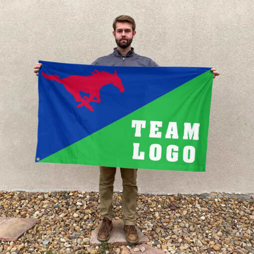 Mustangs vs Custom Team House Divided Flag, Personalized College Flag Mustangs vs Custom Team House Divided Flag, Personalized College Flag