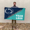 Nittany Lions vs Custom Team House Divided Flag, College Custom Flag 2 Nittany Lions vs Custom Team House Divided Flag, College Custom Flag