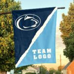 Nittany Lions vs Custom Team House Divided Flag, Custom College Flag