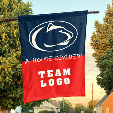 Nittany Lions vs Custom Team House Divided Flag, Custom House Flag
