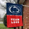Nittany Lions vs Custom Team House Divided Flag, Custom House Flag 1 Nittany Lions vs Custom Team House Divided Flag, Custom House Flag