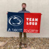 Nittany Lions vs Custom Team House Divided Flag, Custom House Flag 2 Nittany Lions vs Custom Team House Divided Flag, Custom House Flag
