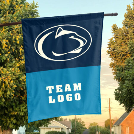Nittany Lions vs Custom Team House Divided Flag, Custom NCAA Flag