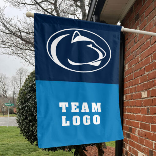 Nittany Lions vs Custom Team House Divided Flag, Custom NCAA Flag Nittany Lions vs Custom Team House Divided Flag, Custom NCAA Flag