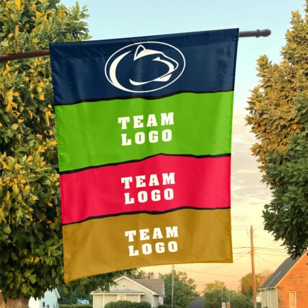 Nittany Lions vs Custom Team House Divided Flag, Custom Rival Flag