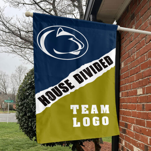 Nittany Lions vs Custom Team House Divided Flag, Custom Rivalry Flag Nittany Lions vs Custom Team House Divided Flag, Custom Rivalry Flag