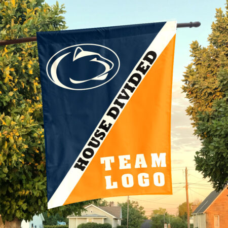 Nittany Lions vs Custom Team House Divided Flag, Custom Split Flag