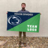 Nittany Lions vs Custom Team House Divided Flag, Custom Team Flag