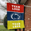 Nittany Lions vs Custom Team House Divided Flag, Custom Two Team Flag 1 Nittany Lions vs Custom Team House Divided Flag, Custom Two Team Flag